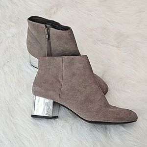 Mirror heel booties